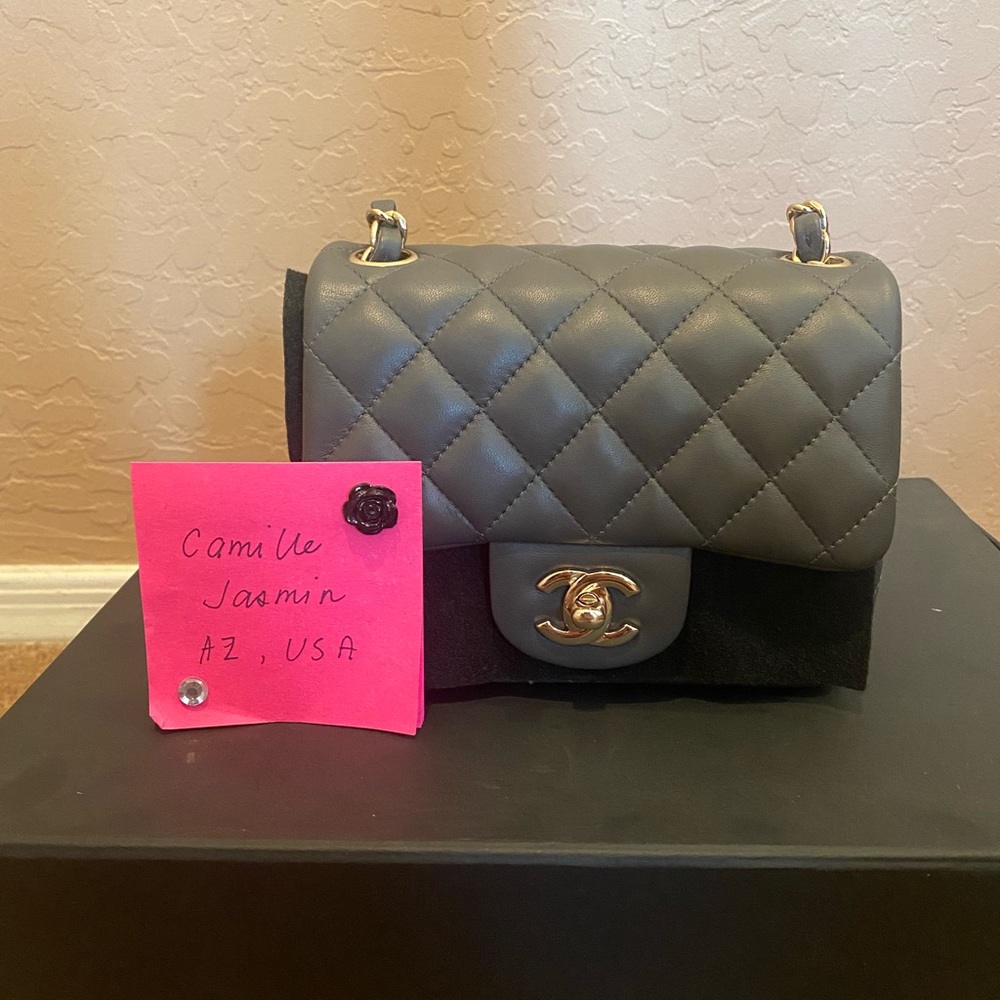 ❌SOLD❌Chanel Mini Flap Dark Gray